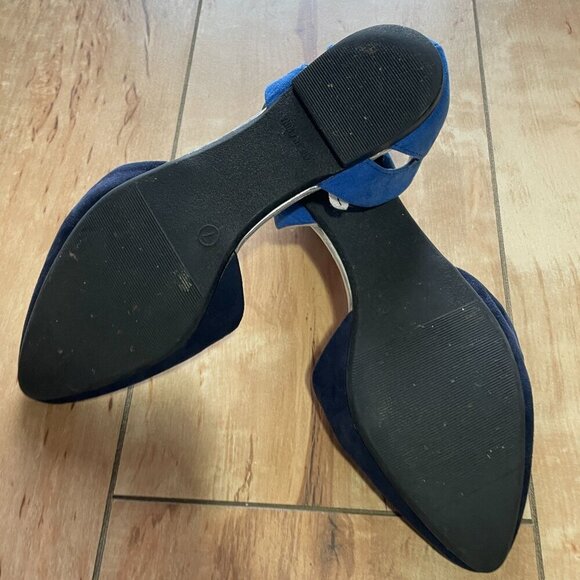 GAP - pointed toe flats -  women's US size 7 - navy, blue - Picture 6 of 6